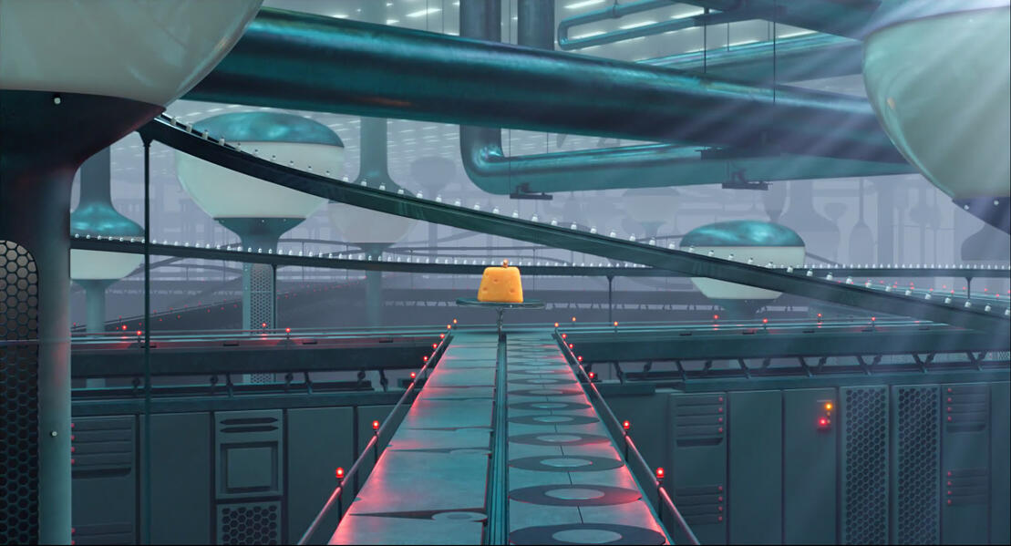 "Lactose Factory" 3D set extension The Garfield Movie