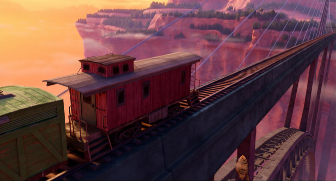 "The Mile High Bridge" procedural 3D model (Houdini) The Garfield Movie